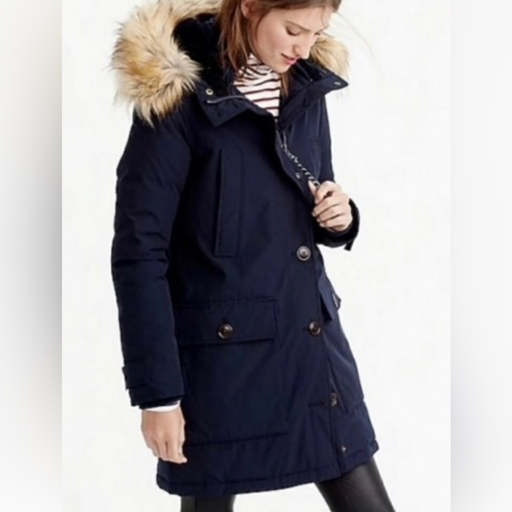Women’s JCrew Down Parka Navy
